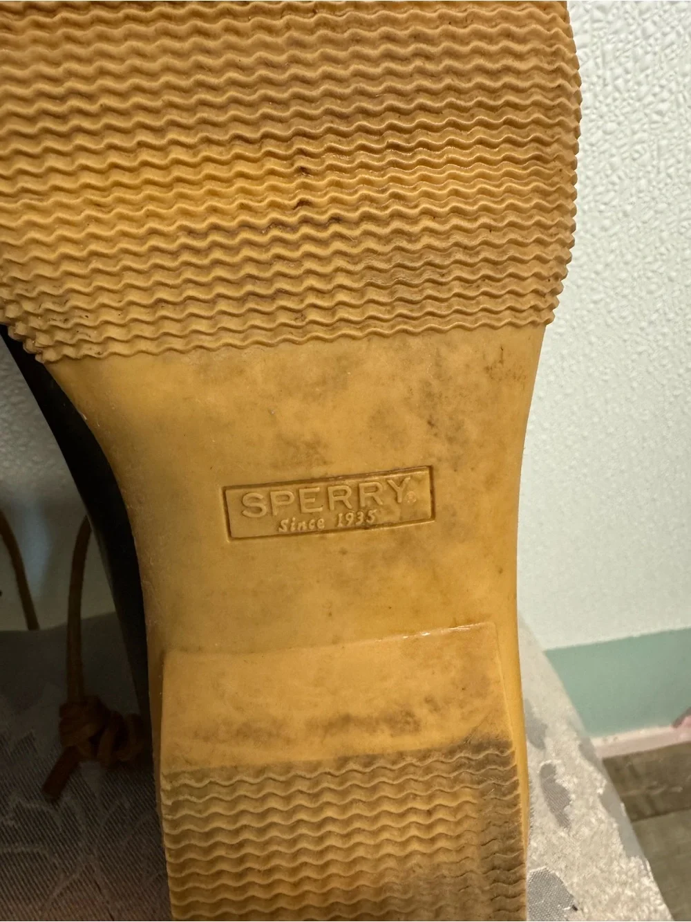 Sperry waterproof rubber